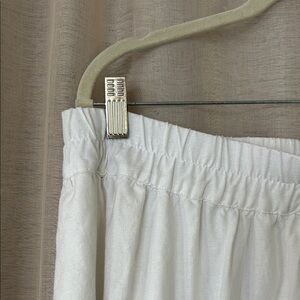 White linen blend skirt, xl
